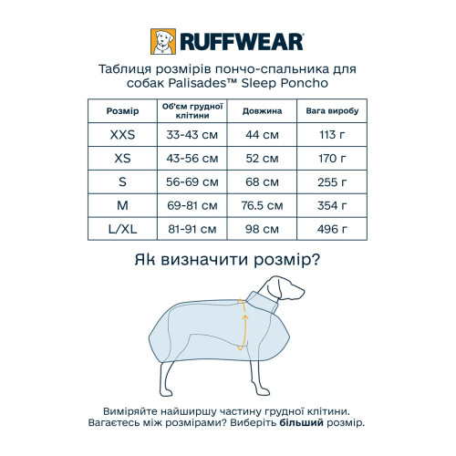 Пончо-спальник для собак Ruffwear Palisades™ Sleep Poncho, кольору червоної смородини - фото 4