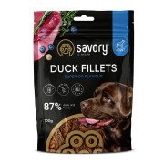 Джерки Savory Fillet Turkey With Duck, філе індички з качкою, 100 г - фото 1