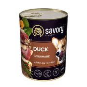 Корм влажный Savory Dog Gourmand Duck паштет для взрослых собак всех пород с уткой - фото 1