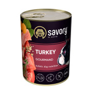 Корм вологий Savory Dog Gourmand Turkey паштет для дорослих собак усіх порід з індичкою - фото 2