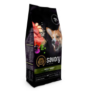 Корм сухой Savory All Breed Sterilised rich in Fresh Turkey для стерилизованных собак всех пород со свежей индейкой - фото 1