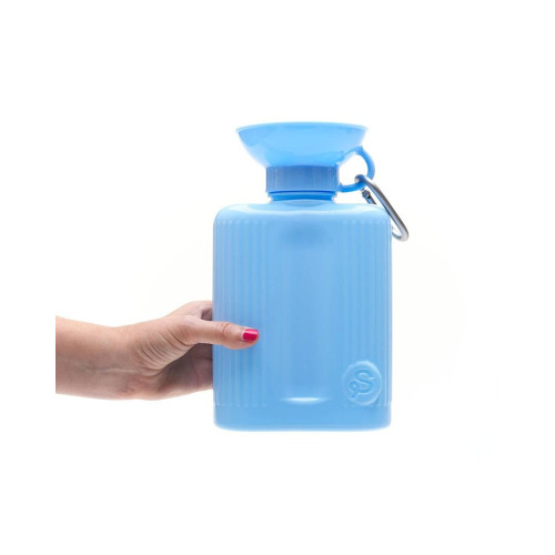 Пляшка-поїлка для собак Springland Growler 1,3 л, блакитна - фото 3