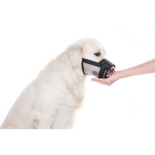 Намордник із сітки для собак Dog Extreme, чорний, пластиковий фастекс