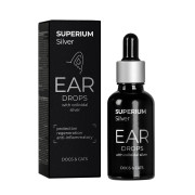 Капли ушные для собак и кошек SUPERIUM Сильвер с коллоидным серебром, 30 мл - фото 1