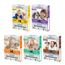 Протикліщові таблетки для котів та собак SUPERIUM Спіносад