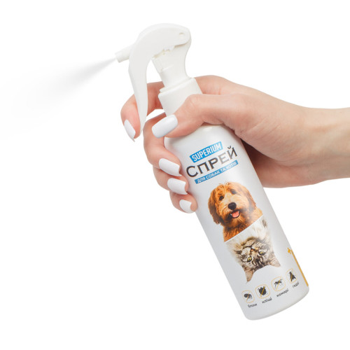 Спрей від бліх, кліщів та комах для собак SUPERIUM