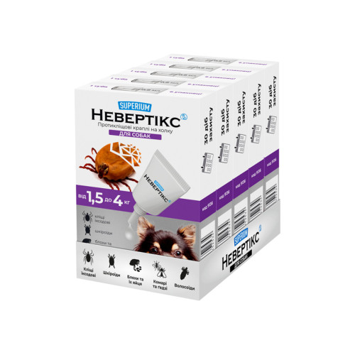 Протикліщові краплі для собак SUPERIUM Невертікс
