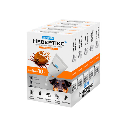 Протикліщові краплі для собак SUPERIUM Невертікс
