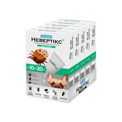Протикліщові краплі для собак SUPERIUM Невертікс