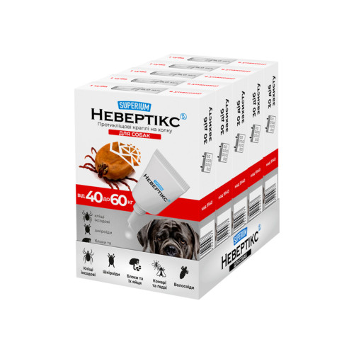 Протикліщові краплі для собак SUPERIUM Невертікс