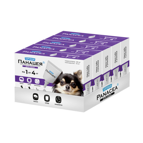 Протипаразитарні краплі для собак SUPERIUM Панацея