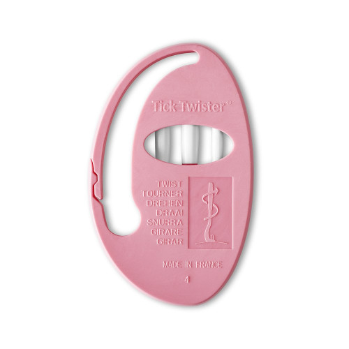 Набір для видалення кліщів Tick Twister ClipBox, 3 гачки, рожевий - фото 2