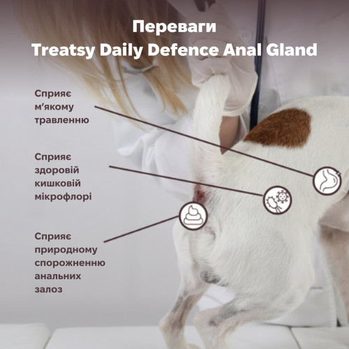 Щоденна добавка для анальних залоз собак Treatsy Daily Defence Anal Gland, 30 шт. - фото 4