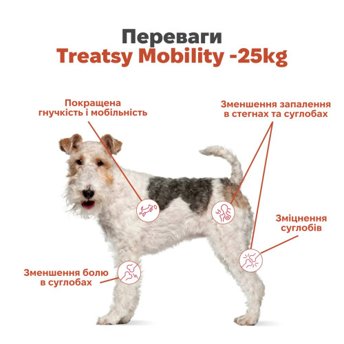 Функціональні ласощі для суглобів собак до 25 кг Treatsy Mobility, 60 шт./180 г - фото 4