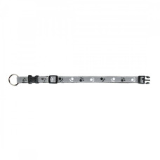 Нашийник для собак Trixie Silver Reflect з лапами світловідбиваючий сірий