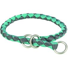 Нейлонові нашийники для собак Trixie Cavo напівудавка аква-графіт