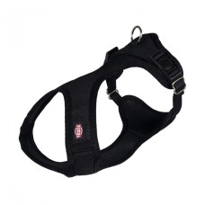 Мягкая шлейка для собак Trixie Soft нейлоновая черная