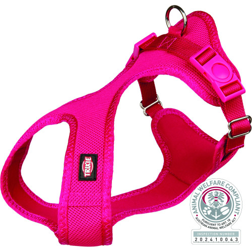 Шлея для собак Trixie Soft мягкая нейлоновая фуксия