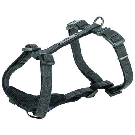 Шлея для собак Trixie CityStyle H-harness бавовняна чорна