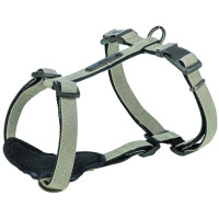 Шлея для собак Trixie CityStyle H-harness бавовняна світло-сіра
