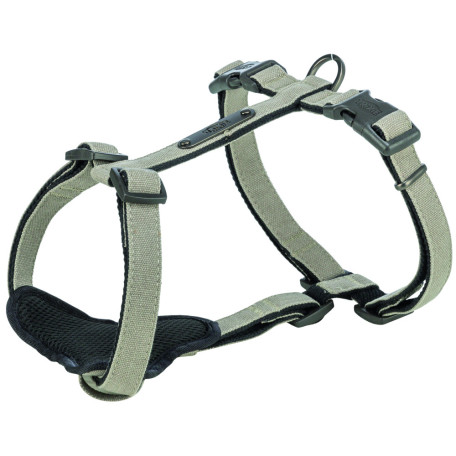 Шлея для собак Trixie CityStyle H-harness бавовняна світло-сіра