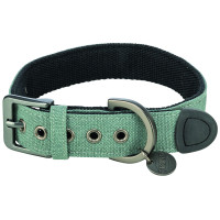 Ошейник для собак Trixie CityStyle экстраширокий хлопковый светло-зеленый