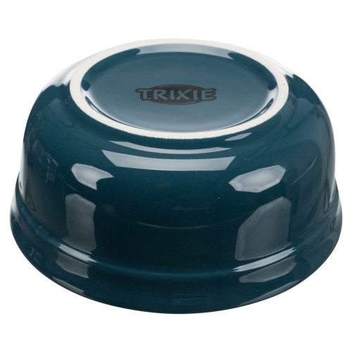 Керамічна подвійна миска Trixie Eat on Feet на підставці (морська хвиля)