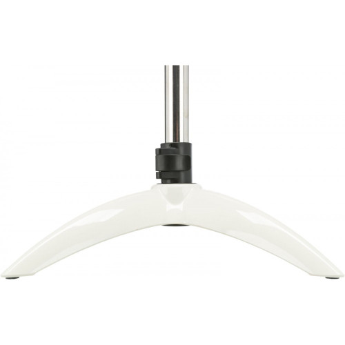 Подвійна миска Trixie для собак на регульованій підставці біла меламін/метал