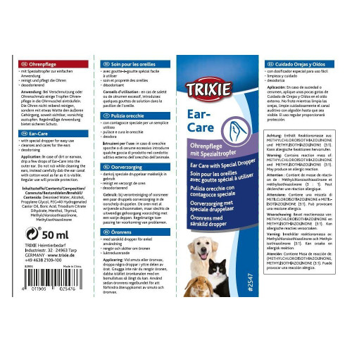 Засіб Trixie гігієнічний для очищення вух