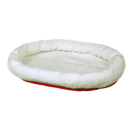 Лежак Trixie Cuddly Bed двусторонний белый/красный 47×38 см