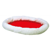 Лежак Trixie Cuddly Bed двусторонний белый/красный 47×38 см - фото 2
