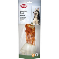 Лакомства Trixie Denta Fun для собак Косточка для чистки зубов с курицей 25 см 220 г
