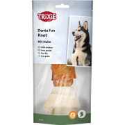 Ласощі Trixie Denta Fun для собак Кісточка для чищення зубів з куркою 18 см 120 г - фото 1