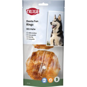 Ласощі Trixie Denta Fun для собак Кільце для чищення зубів з куркою 6 см 110 г 2 шт - фото 1