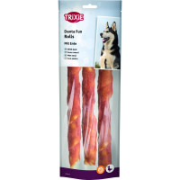 Лакомства Trixie Denta Fun Rolls with Duck для собак Паличка для чистки зубов с уткой 28 см 250 г 3 шт