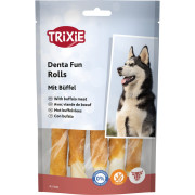 Ласощі Trixie Denta Fun Rolls with Buffalo для собак Паличка для чищення зубів з м’ясом буйвола 12 см 70 г 5 шт - фото 1
