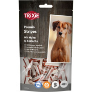 Ласощі Trixie Premio Stripes with Chicken & Pollock для собак палички з куркою та мінтаєм 75 г - фото 1