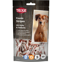 Лакомства Trixie Premio Stripes with Chicken & Pollock для собак палочки с курицей та мінтаєм 75 г
