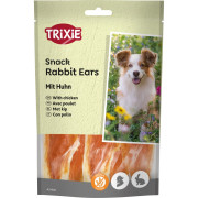 Ласощі Trixie Rabbit Ears with Chicken для собак вушка кролика та філе курки 80 г - фото 1