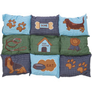 Матрас-лежак Trixie Patchwork для собак сине-зелёный 80×55 см - фото 2