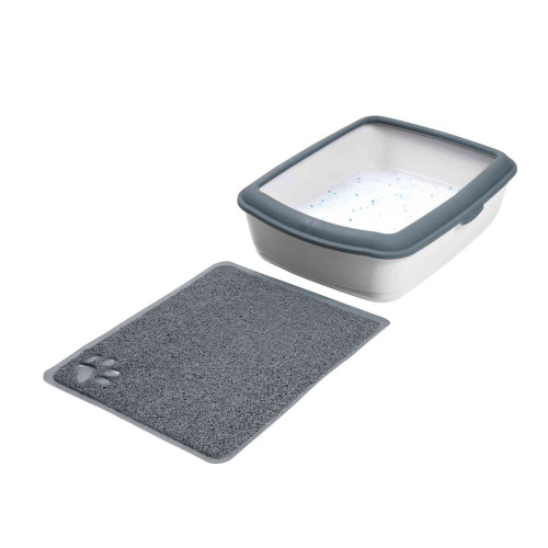 Килимок-лежак Trixie сірий з лапкою