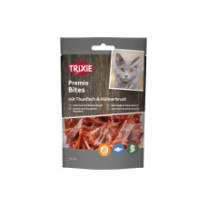Ласощі Trixie Premio Tuna Bites для котів шматочки з тунцем і куркою 50 г