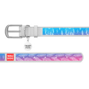 Нашийник WAUDOG Design з малюнком “Ловець Снів”, біла преміум шкіра, металева пряжка - фото 3