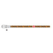 Нашийник WAUDOG Design з малюнком “Тигр”, біла преміум шкіра, металева пряжка - фото 2