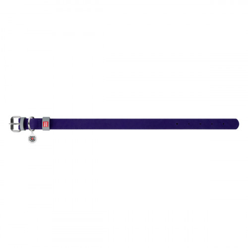 Кожаный ошейник для собак WAUDOG Classic фиолетового цвета