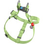 Шлея для собак з відновленої бавовни WAUDOG Re-cotton салатова з QR-паспортом