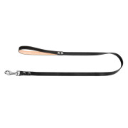 Кожаный поводок для собак Collar одинарный, непрошитый чёрного цвета, 122 см - фото 2