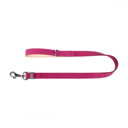Кожаный поводок для собак WauDog Classic розового цвета, 122 см