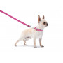 Шкіряний повідець для собак WauDog Classic рожевого кольору, 122 см