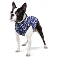 Куртка для собак Collar WAUDOG Clothes біло-блакитного кольору з малюнком "Бетмен"